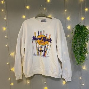 Hard Rock Aspen Vintage Crewneck Sweatshirt